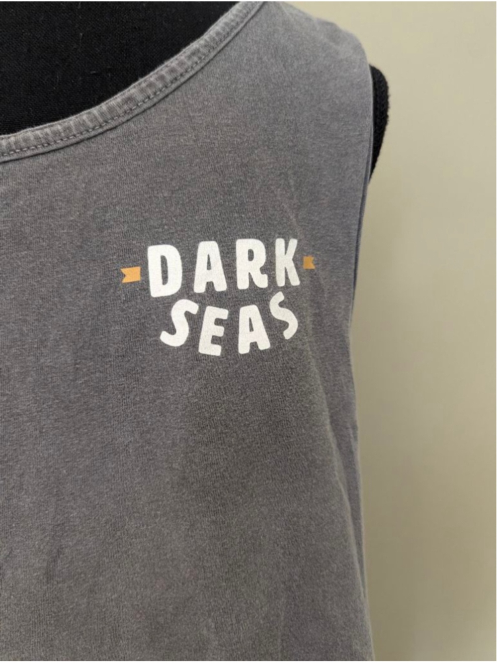 Dark Seas | Waterway Tank Top L Gray Orange Surfwear Graphic - Picture 5 of 8